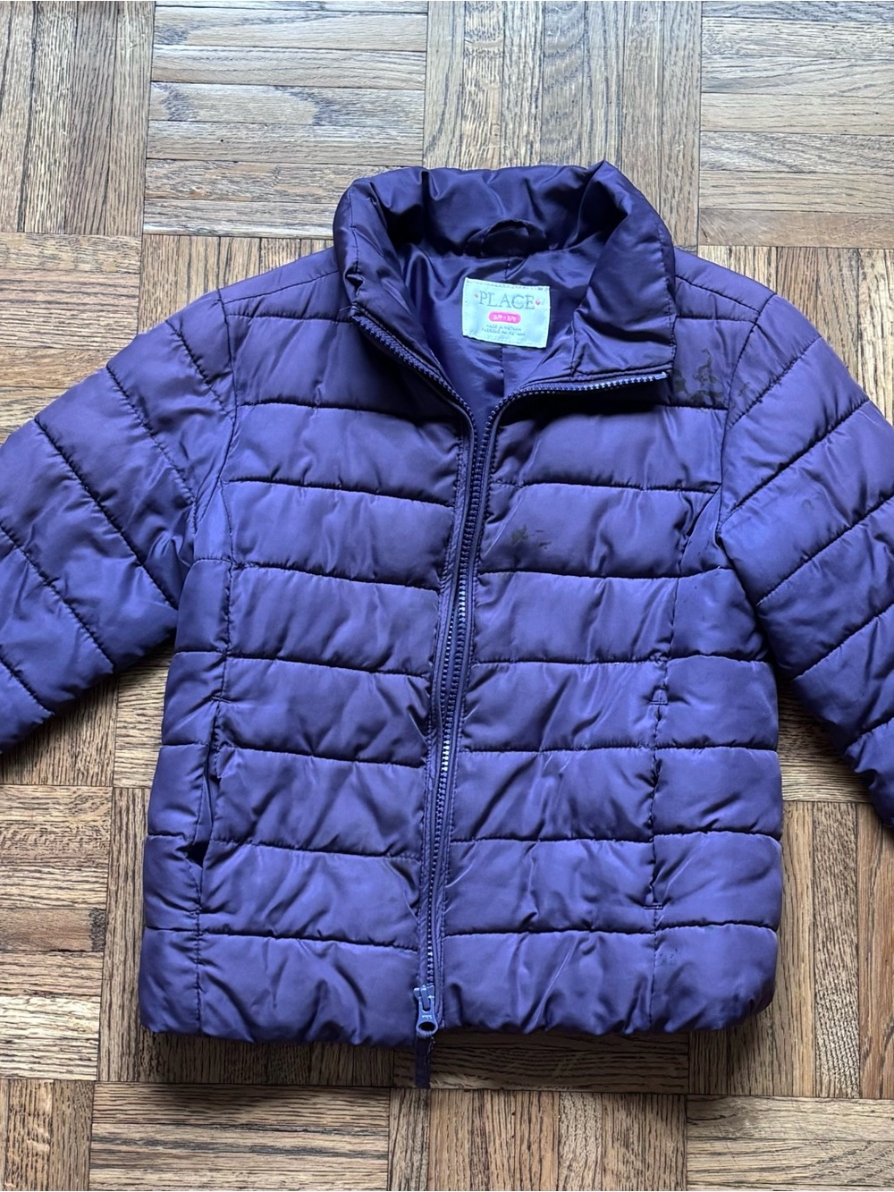 The Children's Place Quilted Puffer Jacket in Purple